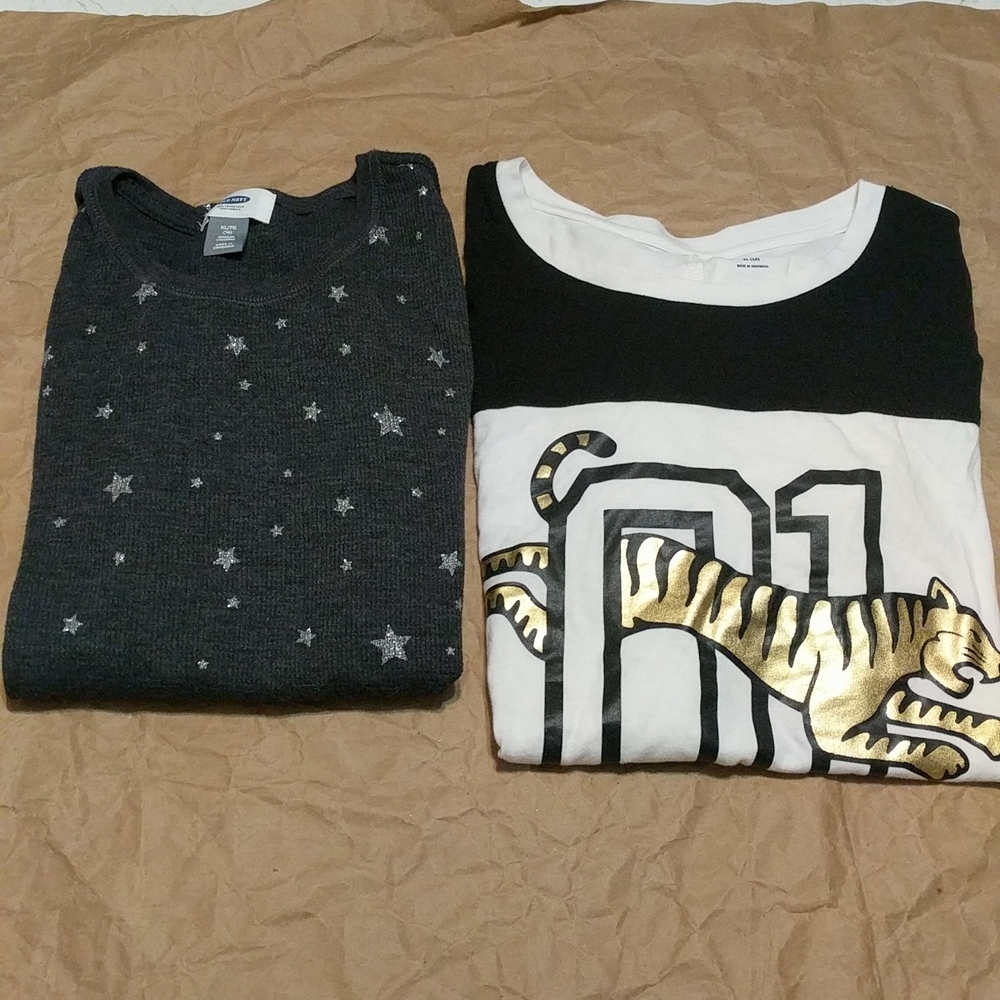 2 for $20 - Bundle of 2 Girls Long Sleeve Shirts size XL / 14